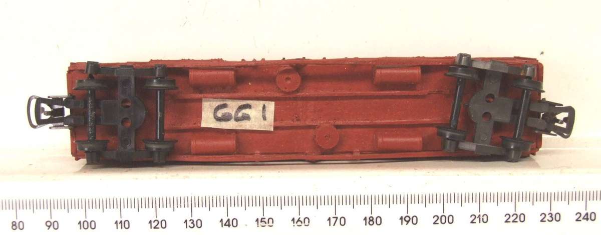 FREIGHT HO: Resin Molded SAR "FBJ" Closed Freight Wagon in Good, Used Condition