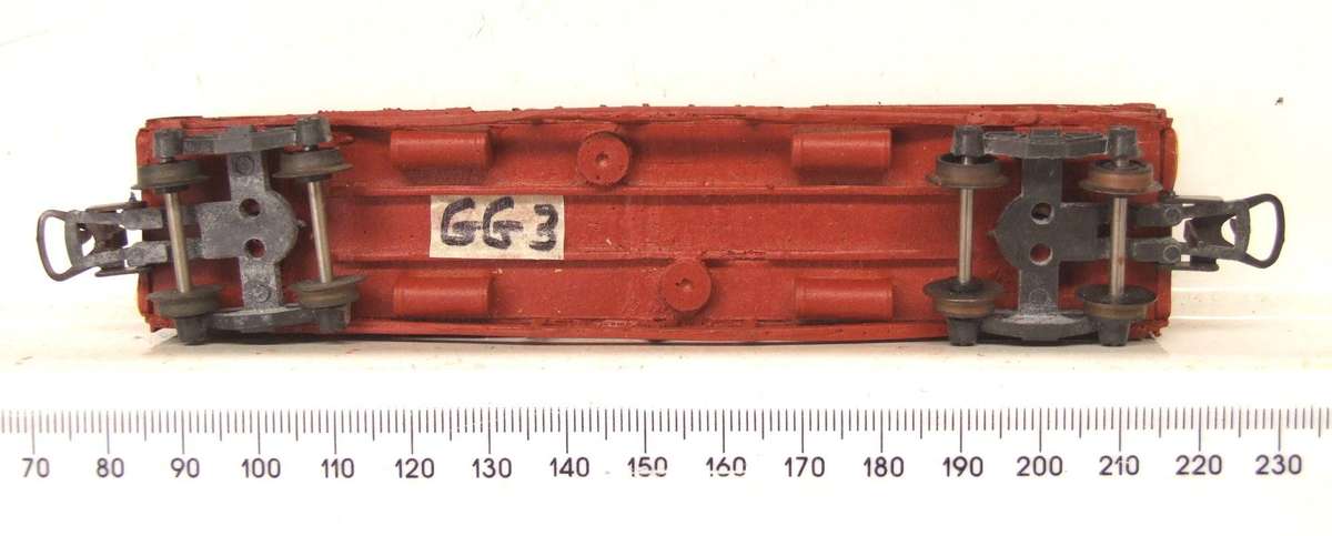 FREIGHT HO: Resin Molded SAR "FBJ" Closed Freight Wagon in Good, Used Condition