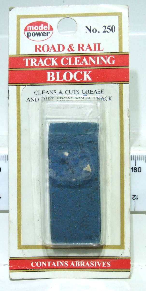MODEL POWER HO: Track Cleaner Rubber in New Carded Condition for Parts