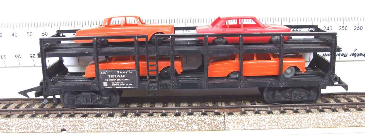 JOUEF HO: Vintage Auto Transporter With Load in Fair Un-Boxed, Used Condition (FR)