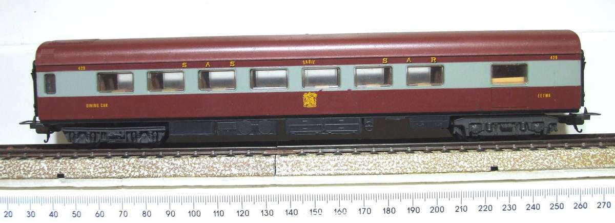 LIMA HO: SAR "Trans Karoo" Dining Coach in Fair, Used and Un-boxed condition(Italy)