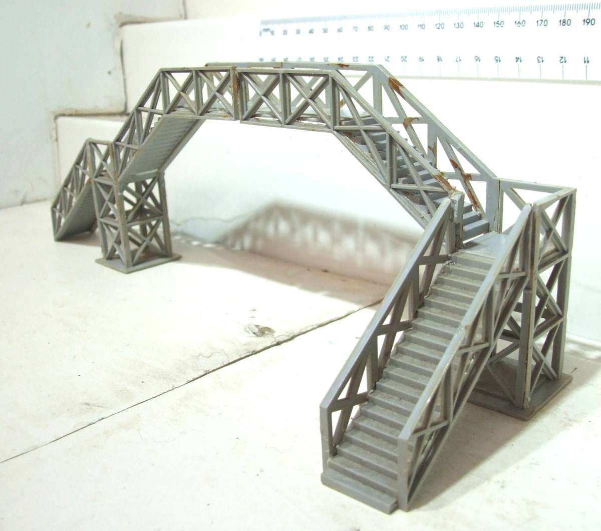 FALLER HO: One Double Track Foot Bridge in Fair Used un-boxed Condition.