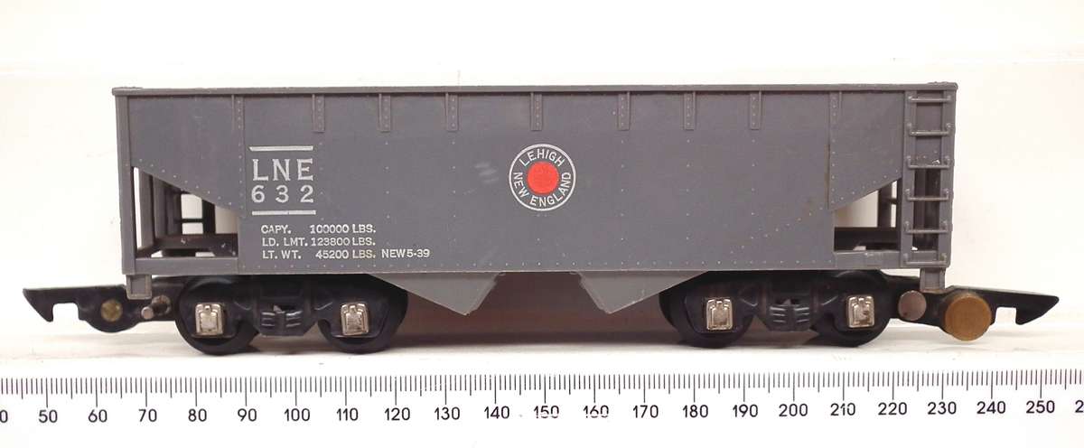 AMERICAN FLYER S:  Vintage 2 Bay LNE Coal Hopper in Very Good Un-Boxed condition(USA)