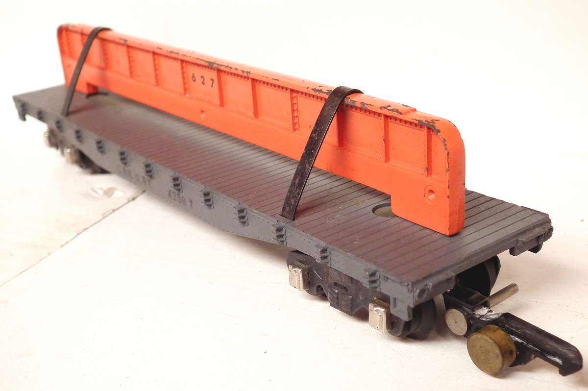 AMERICAN FLYER S:  Vintage All Metal Lowbed Freight Wagon in Good Un-Boxed condition(USA)