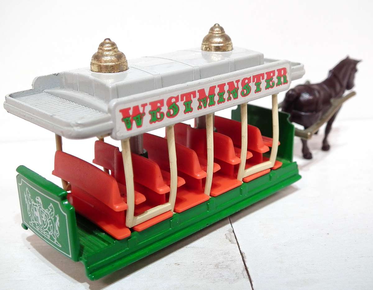 DAYS GONE:  All Metal "WESTMINSTER" Tram in Good Used Un-Boxed Condition.(England)