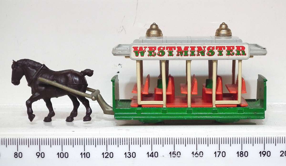 DAYS GONE:  All Metal "WESTMINSTER" Tram in Good Used Un-Boxed Condition.(England)