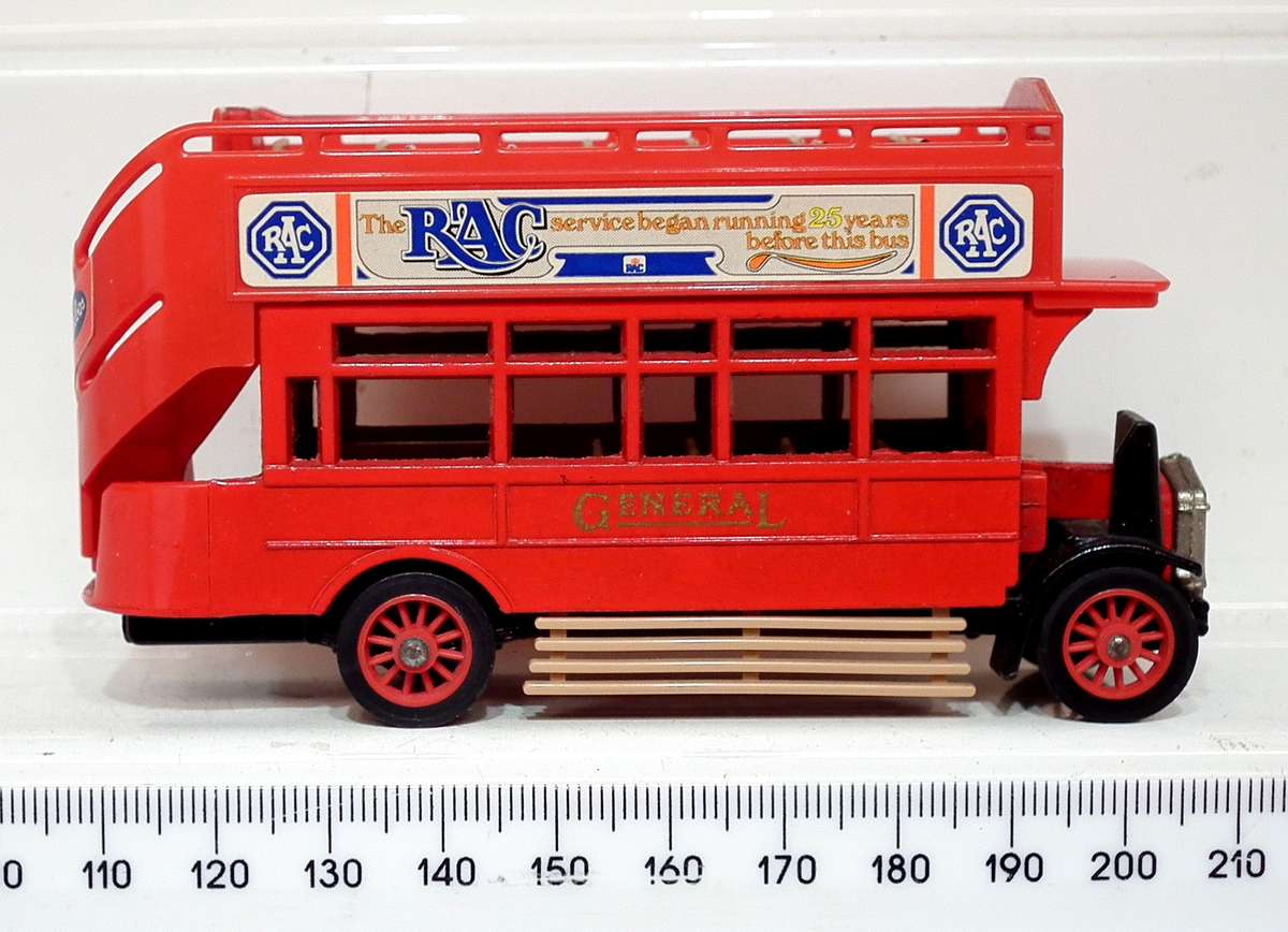 MATCHBOX:  All Metal "GENERAL" 1922 Bus in Good  Un-Boxed Condition.(England)