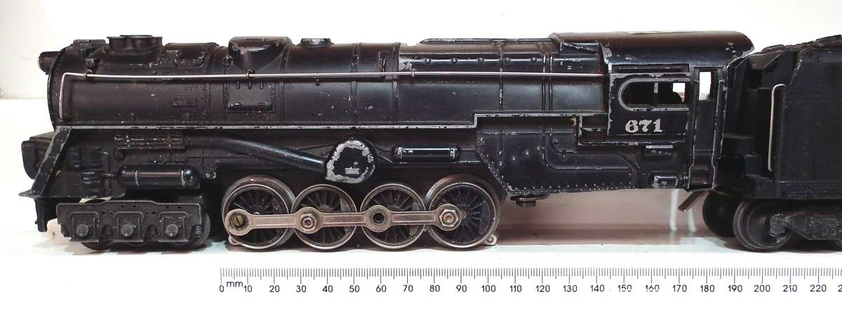 LIONEL O:  Vintage 6-8-6 Steam Loco + Tender in SCRAP Condition for Parts or Repair(USA)