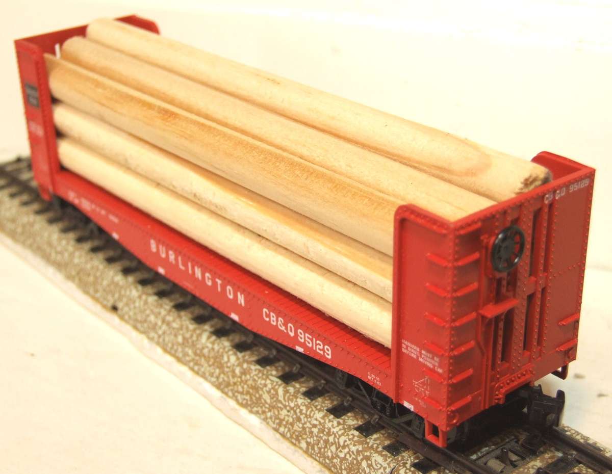 ATHEARN HO: CB&Q Pulpwood Car(1452) in New Old Stock Boxed condition.(USA)