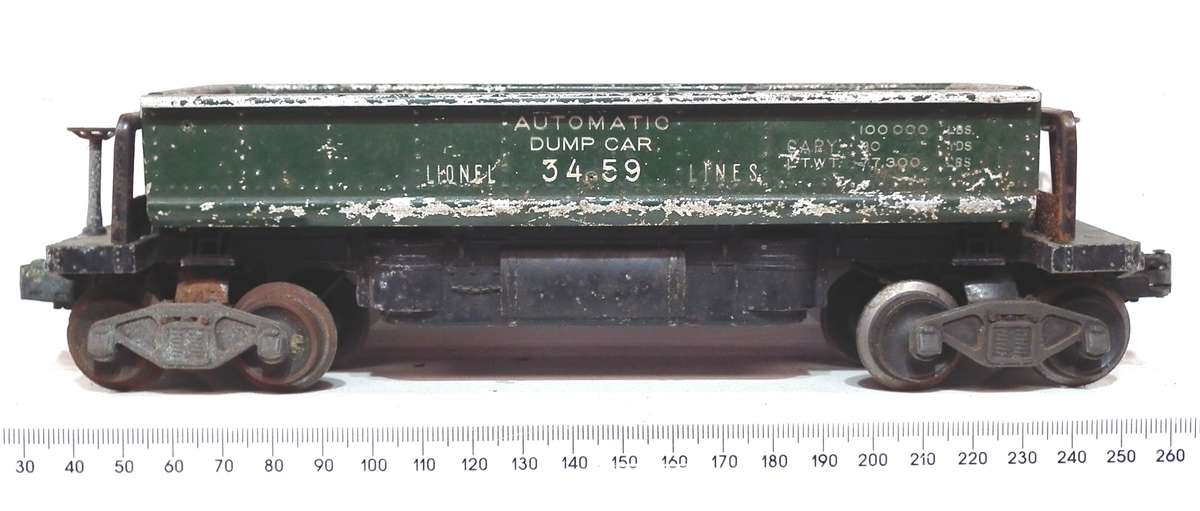 LIONEL O:  Vintage "LIONELLINES" Auto Unload Car in Fair Used, Un-Boxed condition(USA)