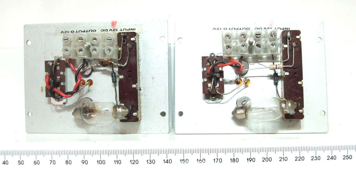 EDA HO/OO: Old School 12VDC Solid State Analogue Speed Controllers in good un-boxed condition.