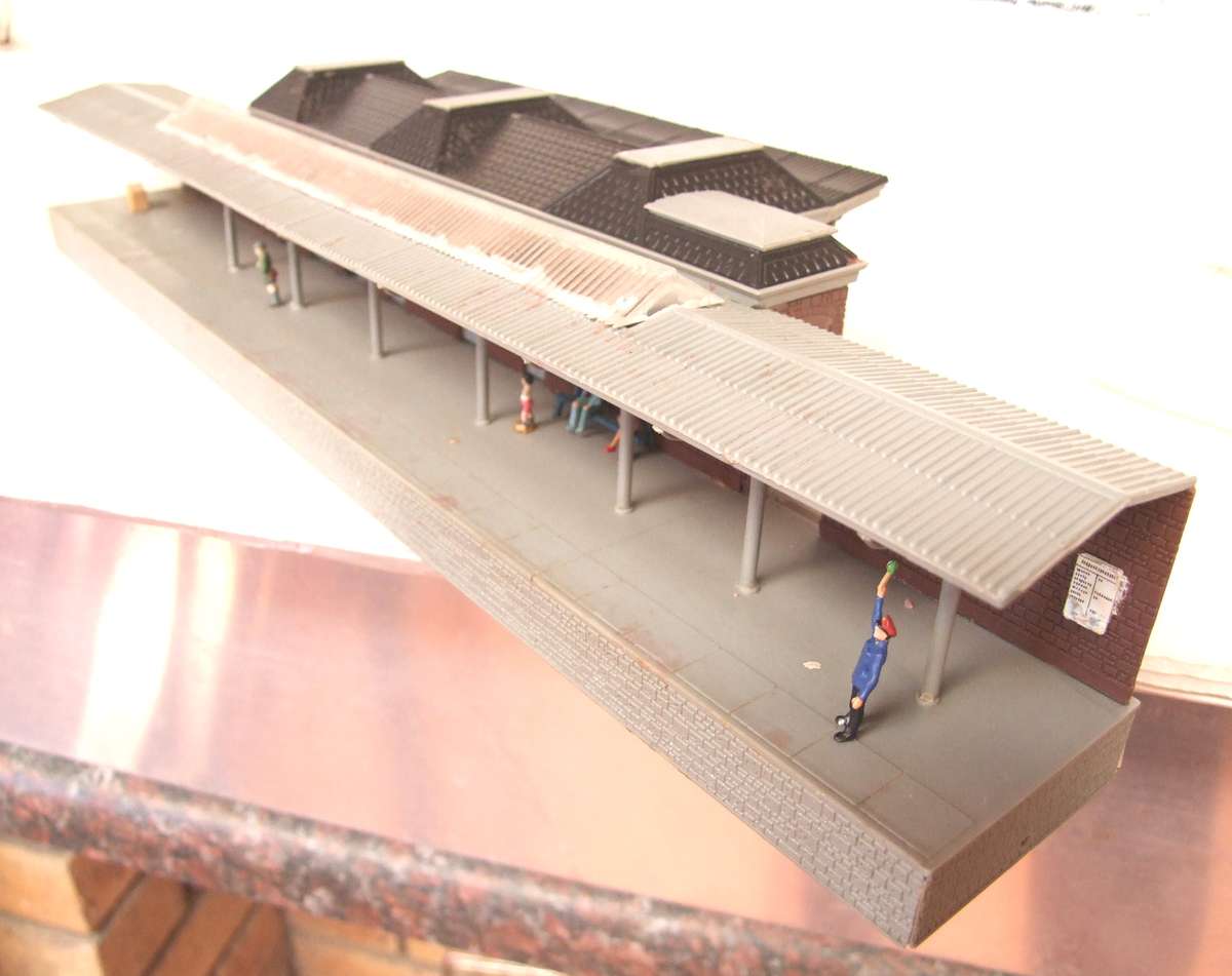 SCENERY N: This Very Nice Station Building is Available for Purchase in Fair Condition.