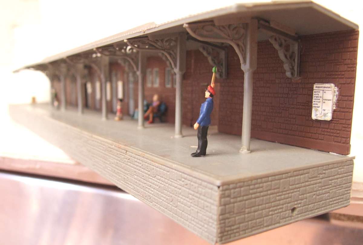SCENERY N: This Very Nice Station Building is Available for Purchase in Fair Condition.