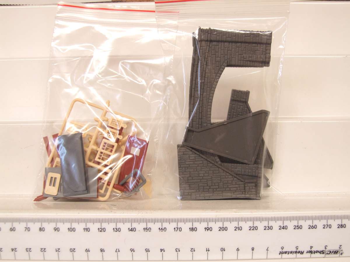 SCENERY N:  In Excellent Condition are These Stone Tunnel Entrances + Signal Shed(England)