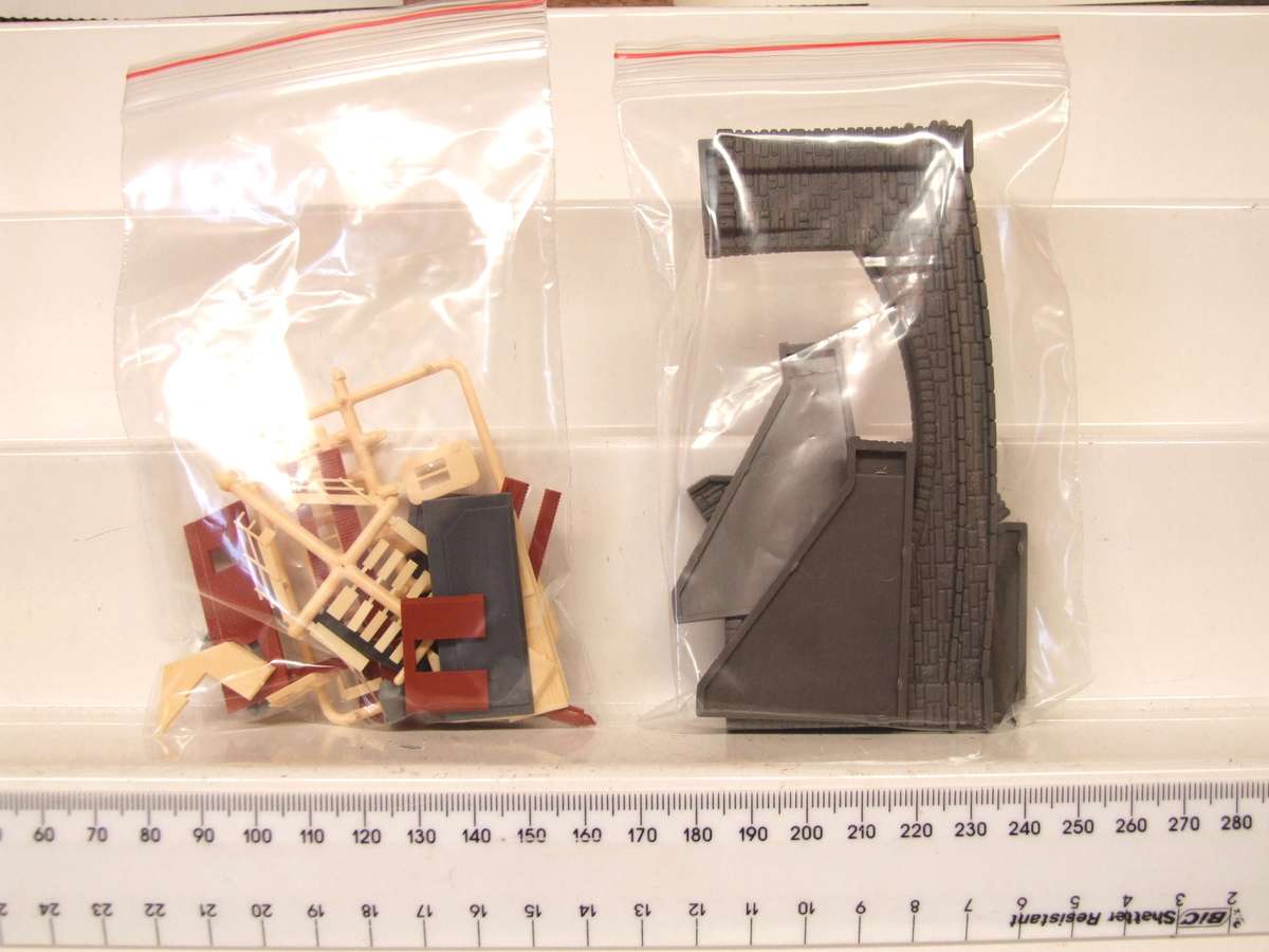 SCENERY N:  In Excellent Condition are These Stone Tunnel Entrances + Signal Shed(England)