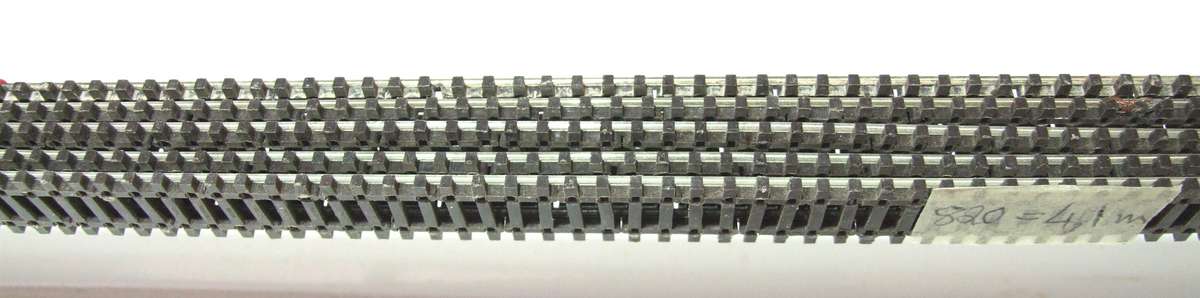 PECO N: This 5pc 820mm Long Nickel Silver Flex Track is in Fair Used Condition.(England)