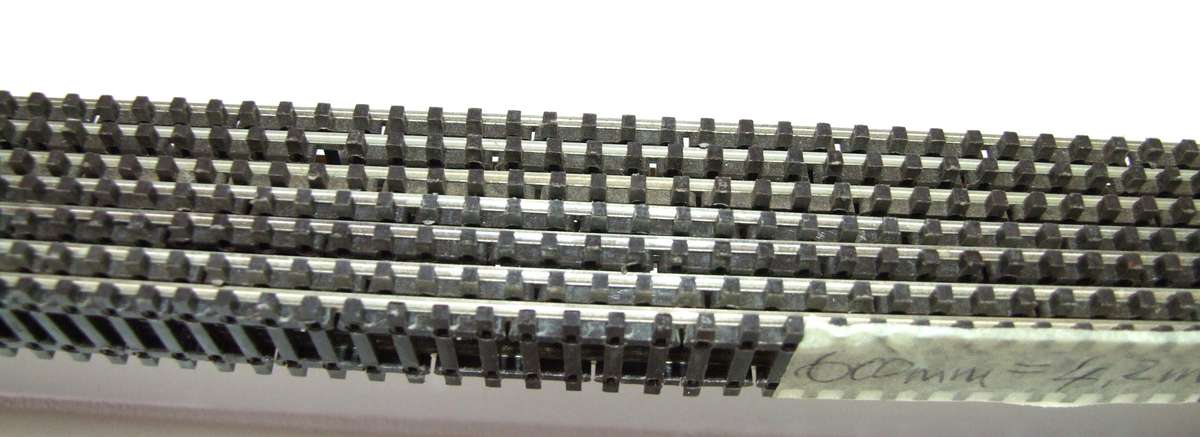 PECO N: This 7pc 600mm Long Nickel Silver Flex Track is in Fair Used Condition.(England)