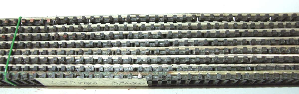 PECO N: This 8pc 420mm Long Nickel Silver Flex Track is in Fair Used Condition.(England)