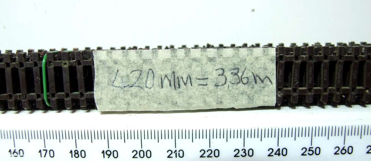 PECO N: This 8pc 420mm Long Nickel Silver Flex Track is in Fair Used Condition.(England)