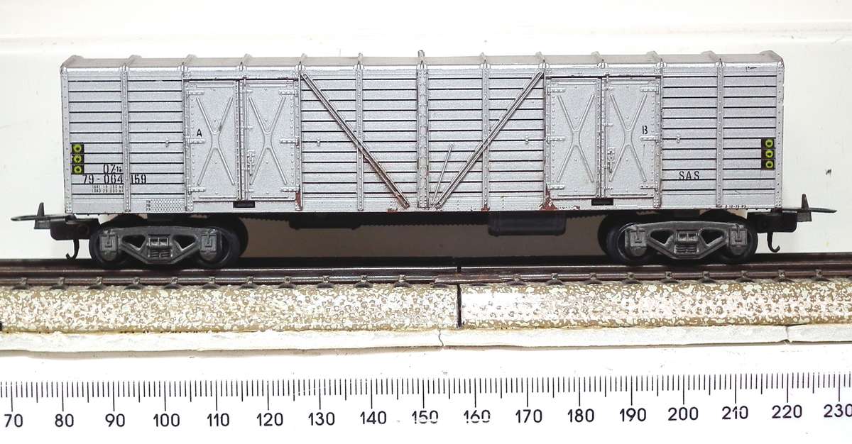 LIMA HO: SAR Silver OZ Wagon in Good Un-Boxed, Used Condition (Italy)