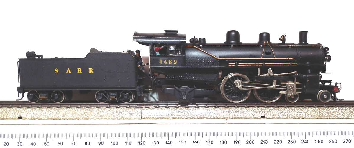 TENSHODO HO: Detailed Brass 4-4-2 SARR Steam Loco with Tender in Good Running Condition.(Japan)