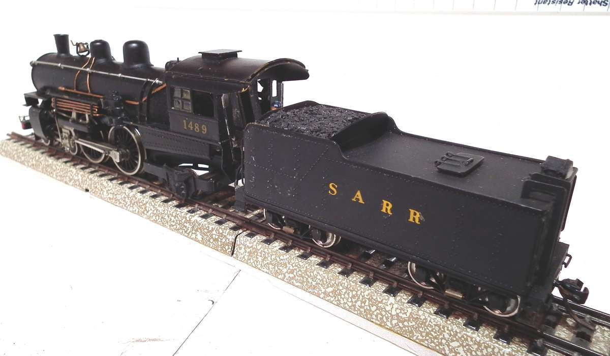 TENSHODO HO: Detailed Brass 4-4-2 SARR Steam Loco with Tender in Good Running Condition.(Japan)