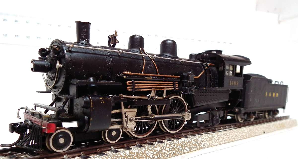 TENSHODO HO: Detailed Brass 4-4-2 SARR Steam Loco with Tender in Good Running Condition.(Japan)