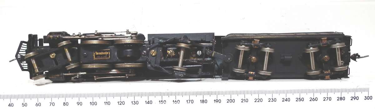 TENSHODO HO: Detailed Brass 4-4-2 SARR Steam Loco with Tender in Good Running Condition.(Japan)