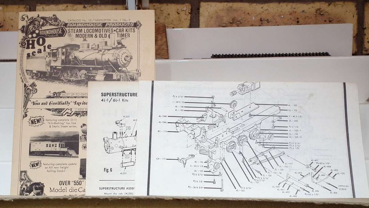 ROUNDHOUSE HO: Detailed Metal 2-6-2 AT&FS Steam Loco with Tender in Good Running Condition.(USA)
