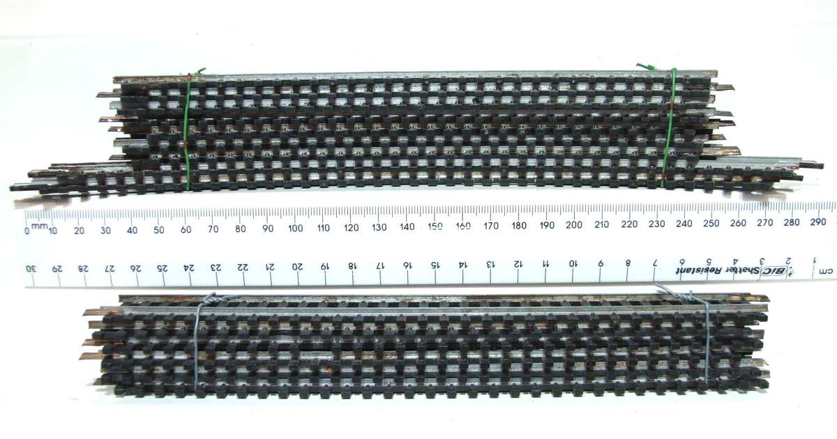 LIMA HO: 15pc Mixed Steel Track in Fair Used un-boxed condition.(Italy))