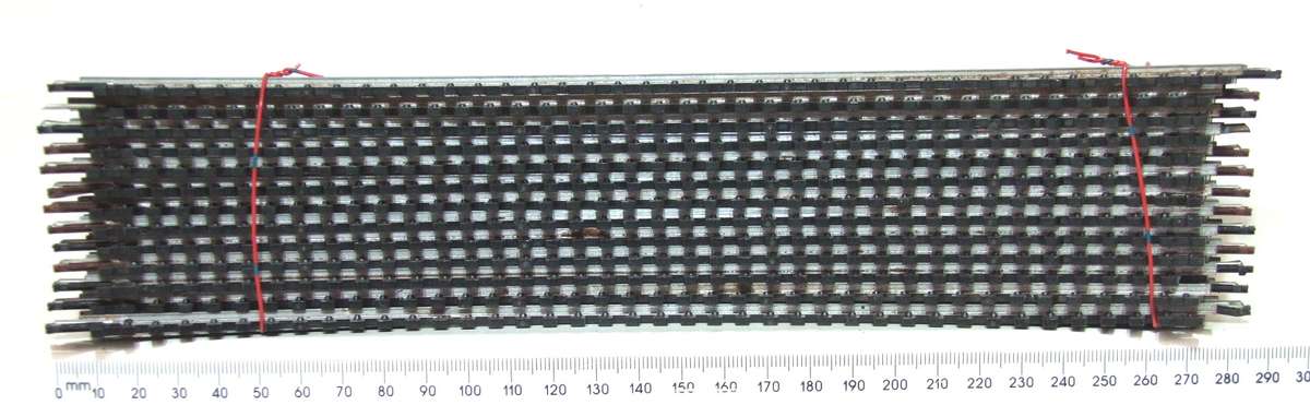 LIMA HO: 13pc 333mm Curved Steel Track in Fair Used un-boxed condition.(Italy))