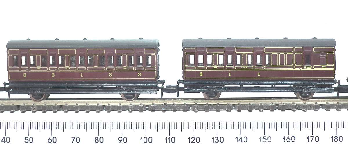 GRAFAR N:  Vintage "LMS" Steam Train Set in Good Un-Boxed condition (Brittan)