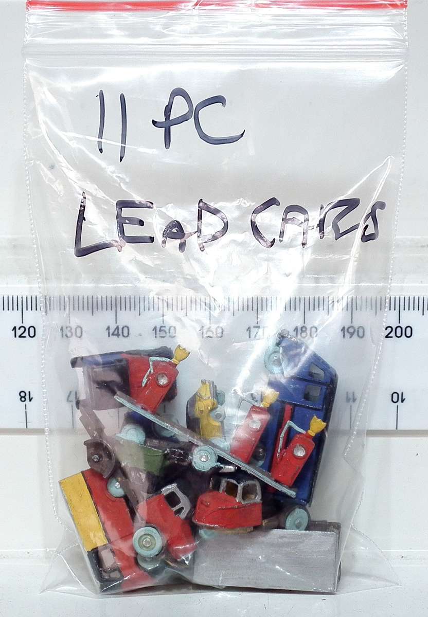 SCENERY N:  11pc All Metal Vintage Models in Fair Used Packaged Condition.(?)