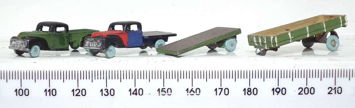 SCENERY N:  9pc All Metal Vintage Farm Models in Fair Used Packaged Condition.(?)