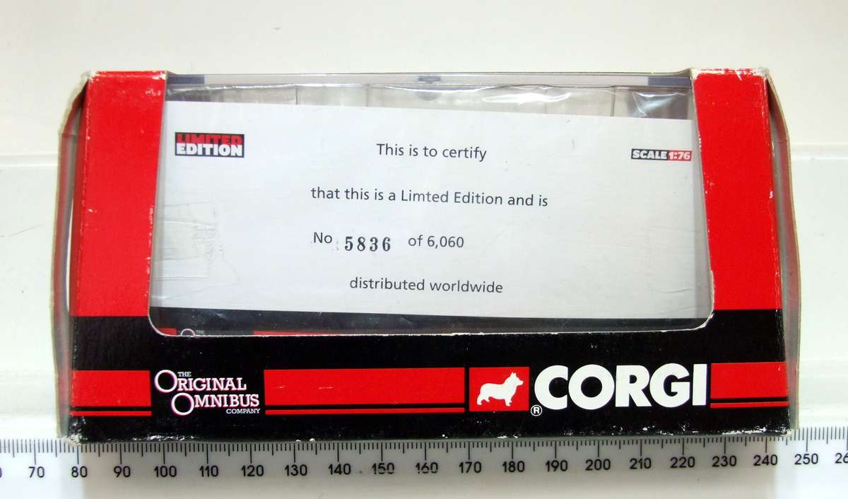 CORGI OO: All Metal OM41701 RTW Bus in Good Boxed Condition.