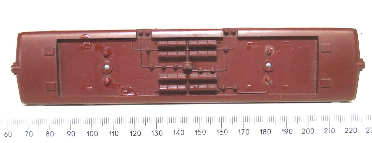 LIMA HO: Brown SAR `Trans Karoo` E5 Loco Body in Fair condition for Parts or Repair.(Italy)