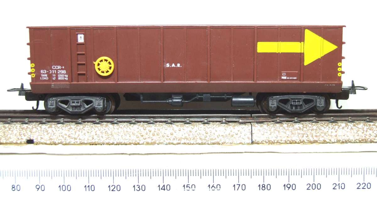 LIMA HO: SAR CCR Coal Hopper in Good Un-boxed, Used condition (Italy)