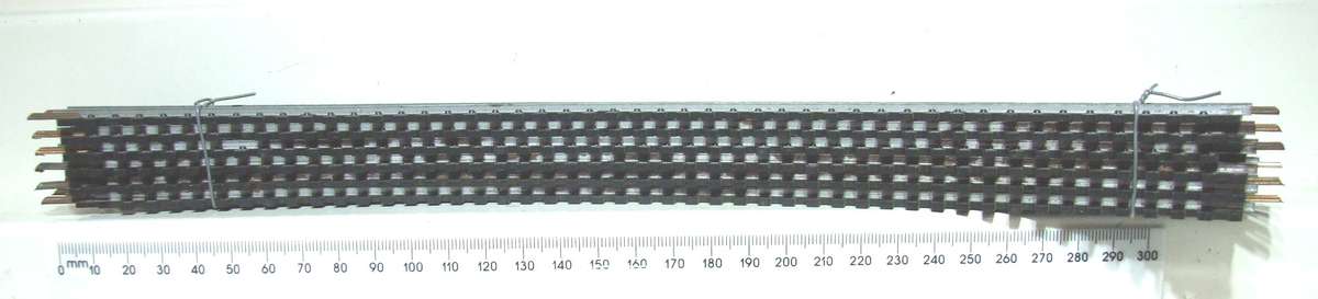 LIMA HO: 6pc 333mm R431 Curved Steel Track in Fair Used un-boxed condition.(Italy))