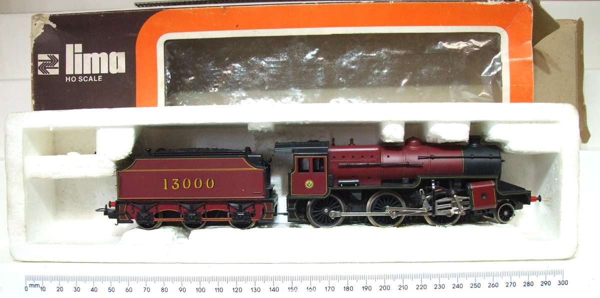 LIMA OO: Vintage 2-6-0 LMS "CRAB" No.13000 Steam Loco Very Good Running, Boxed Condition.(Italy)