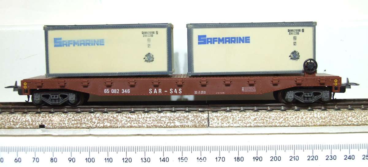 LIMA HO: SAR Container Carrier with Load in Good Boxed Used Condition (Italy)