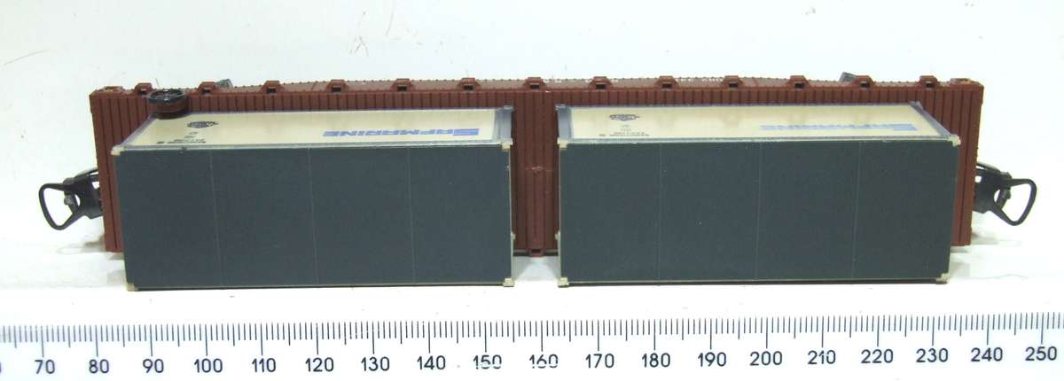 LIMA HO: SAR Container Carrier with Load in Good Boxed Used Condition (Italy)