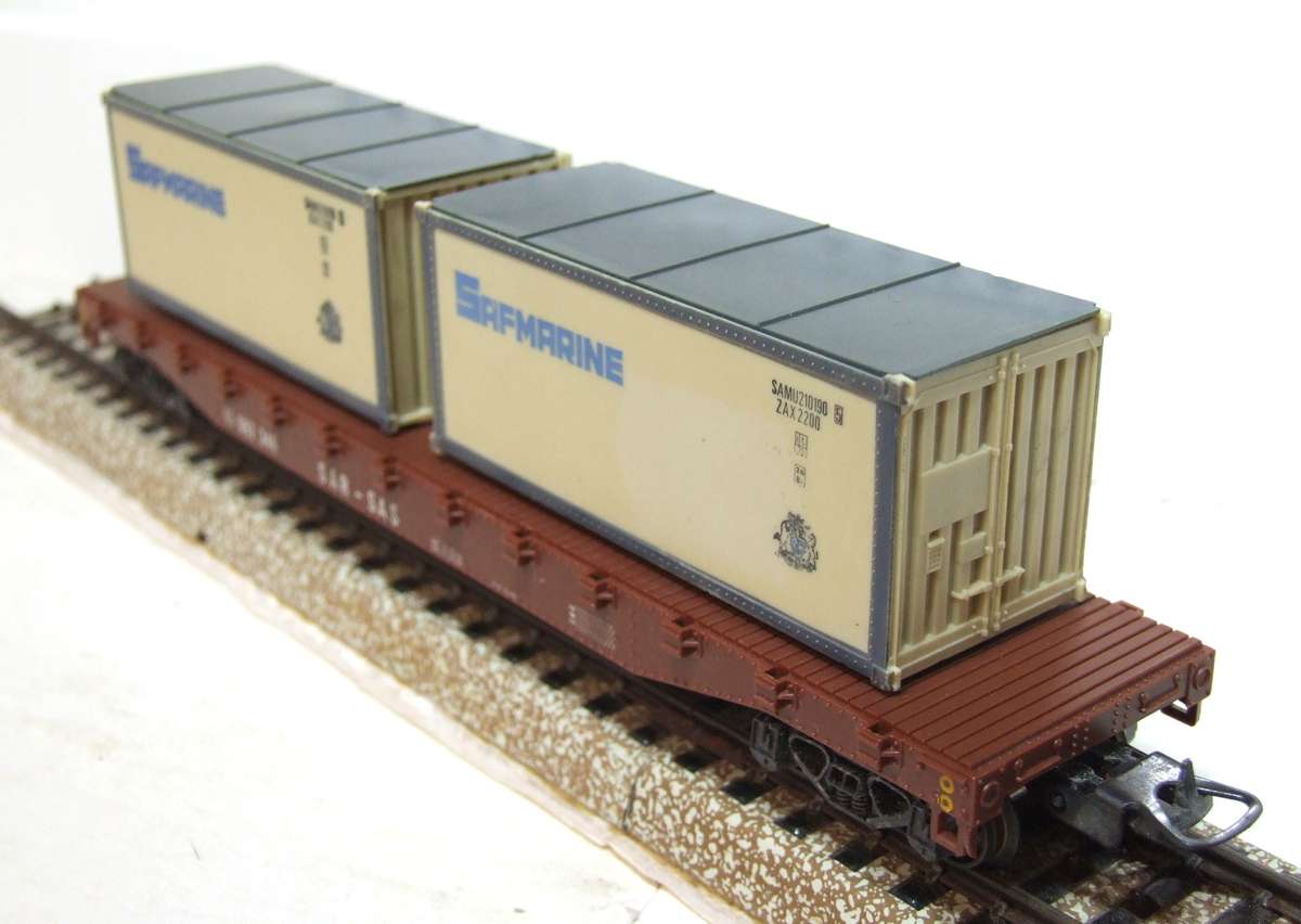 LIMA HO: SAR Container Carrier with Load in Good Boxed Used Condition (Italy)