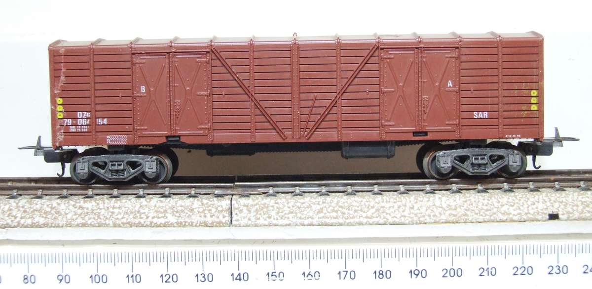 LIMA HO: SAR Brown OZ Wagon in Fair Boxed, Used Condition (Italy)