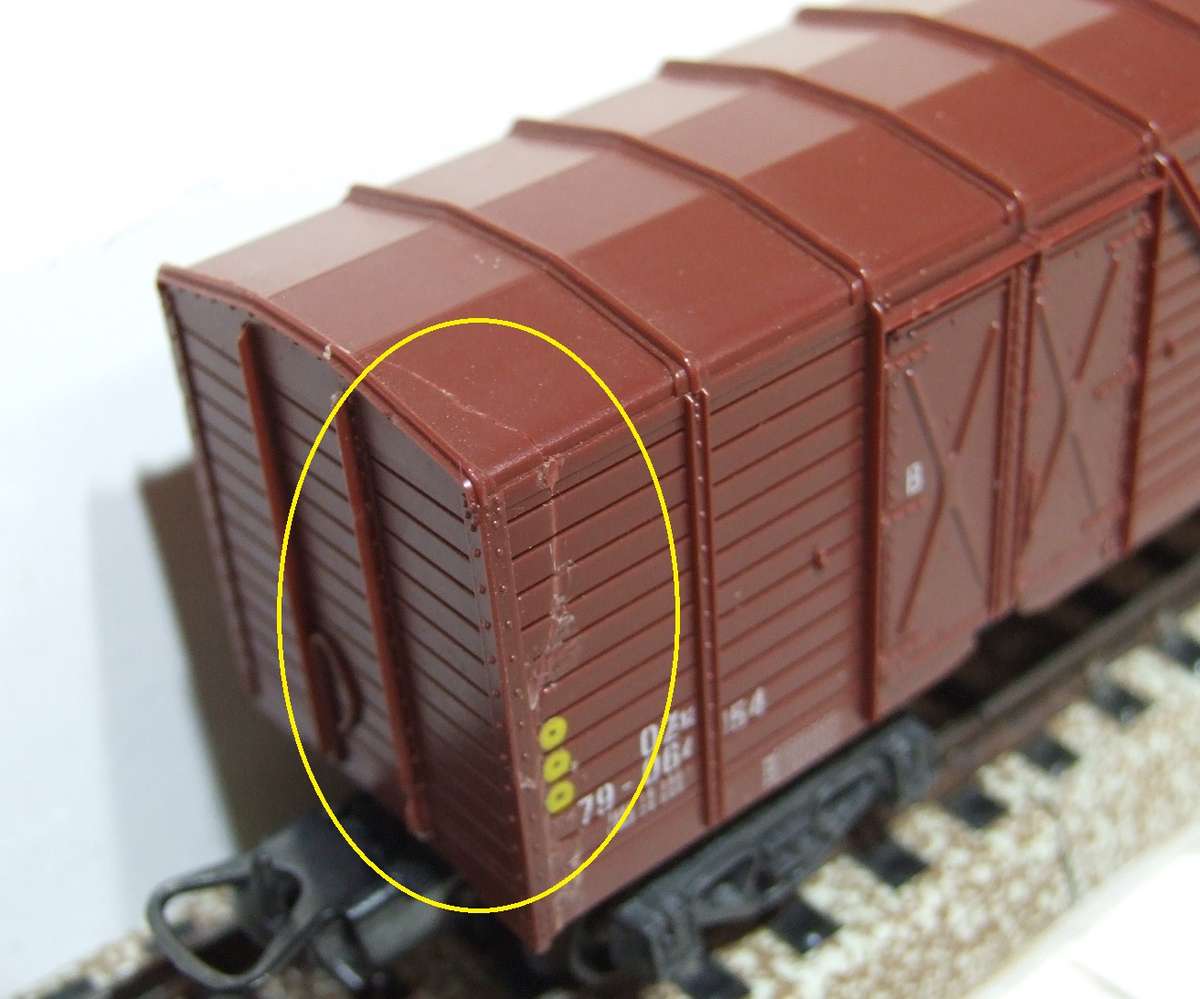 LIMA HO: SAR Brown OZ Wagon in Fair Boxed, Used Condition (Italy)