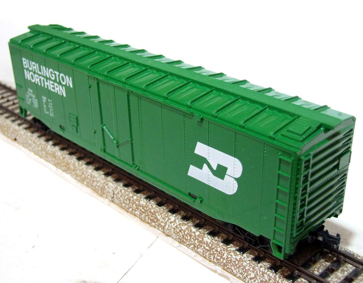 AHM HO: BURLINGTON 50' Box Car in New Old Stock Boxed condition.(USA)