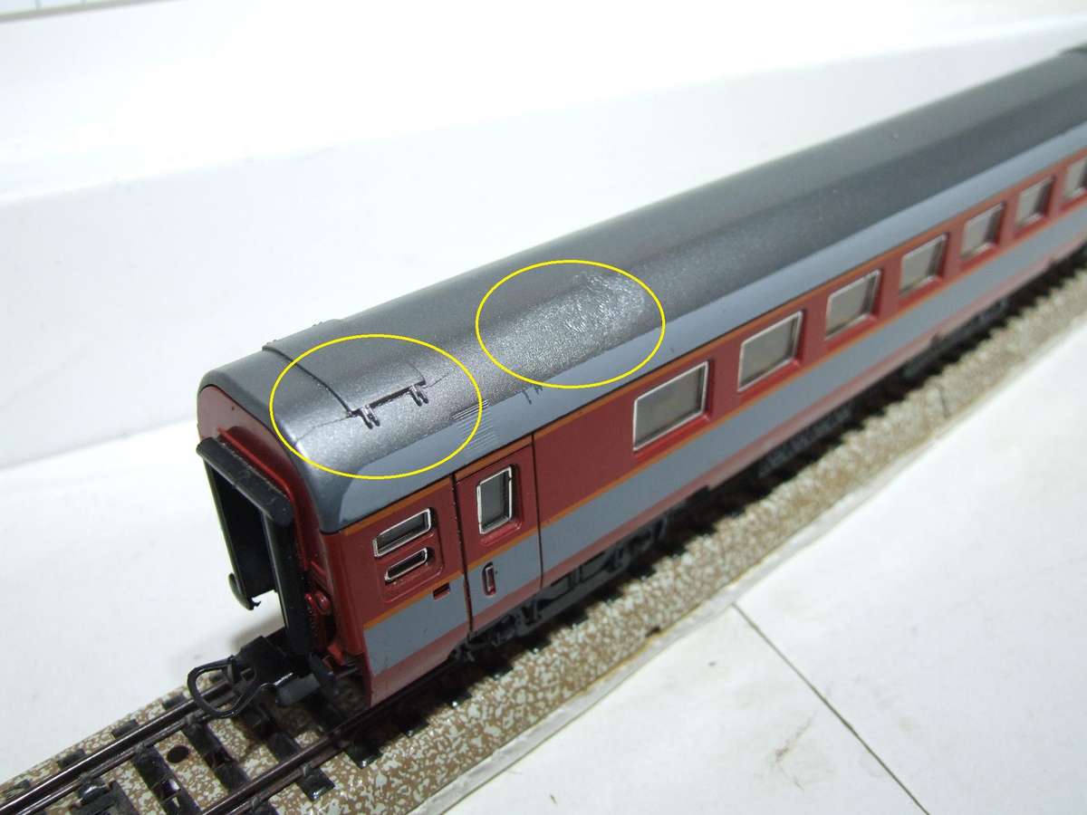 LIMA HO: SNCF TEE "Grand Comfort" 1st Class Coach in Fair, Used and Un-boxed condition(Italy)