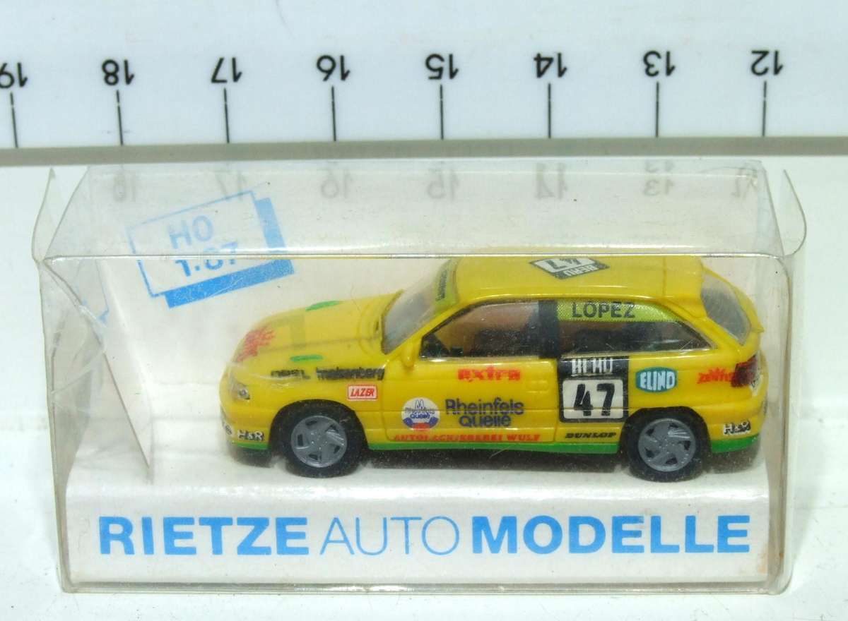 RIETZE HO: Highly Detailed OPEL ASSTRA Rally Car  in Like New Boxed Condition.(Germany)