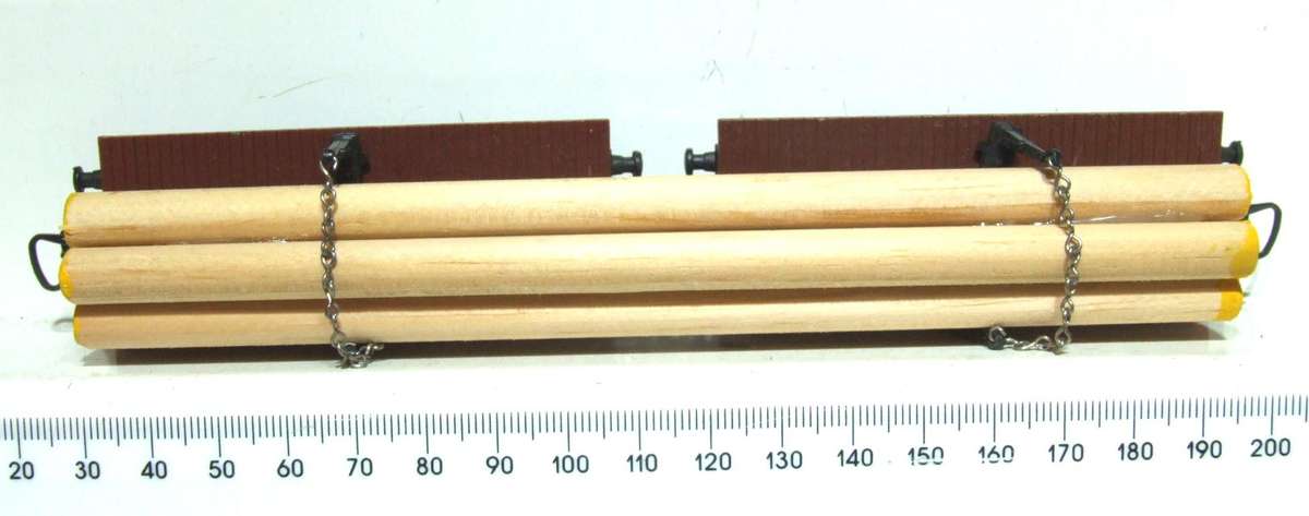 LIMA HO: Vintage Twin Carrier with Wood Load in  Fair, Un-Boxed condition(Italy)