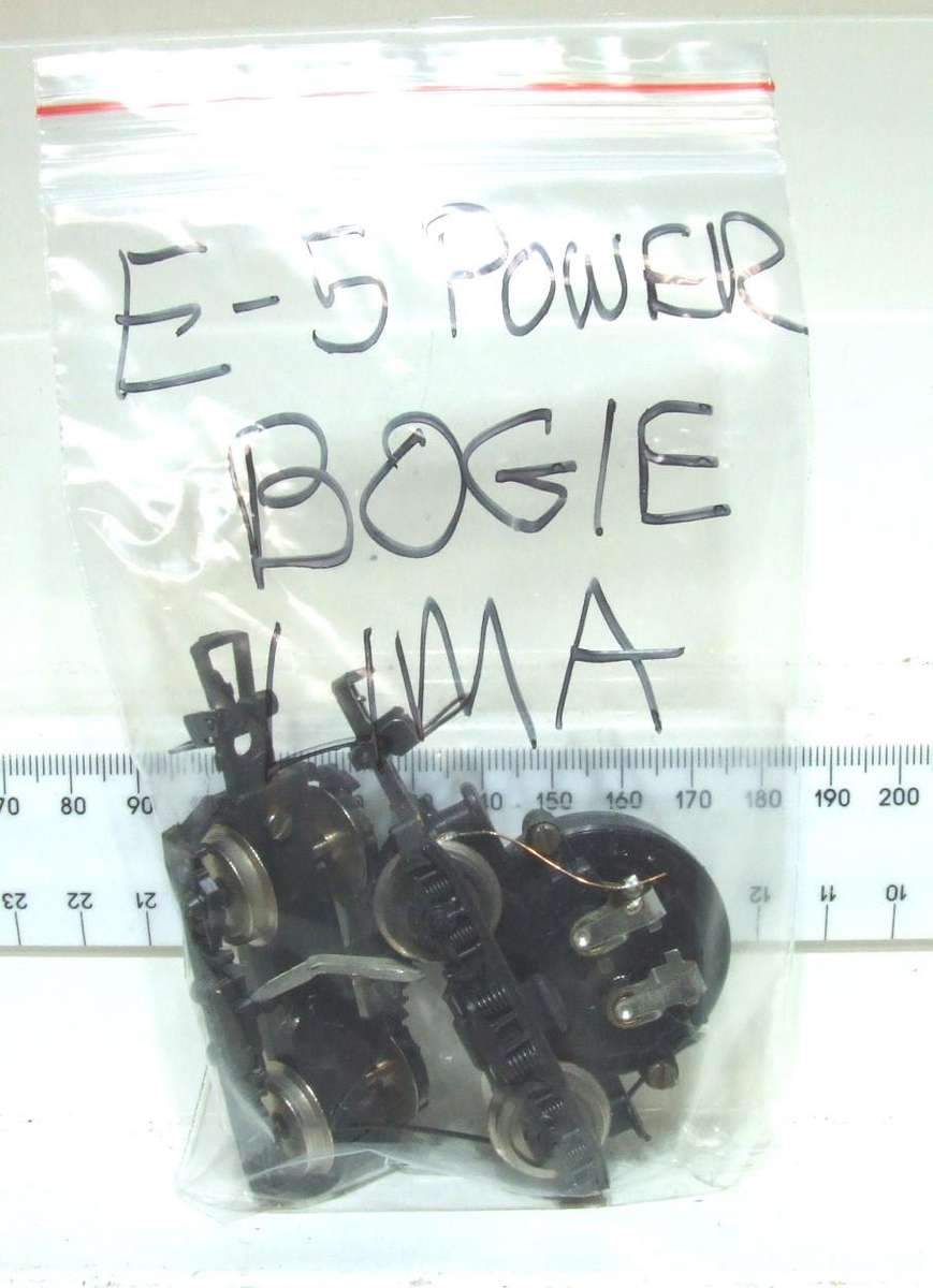 LIMA HO: SAR E5  Loco Power Bogies  in Good Condition for Parts.(Italy)
