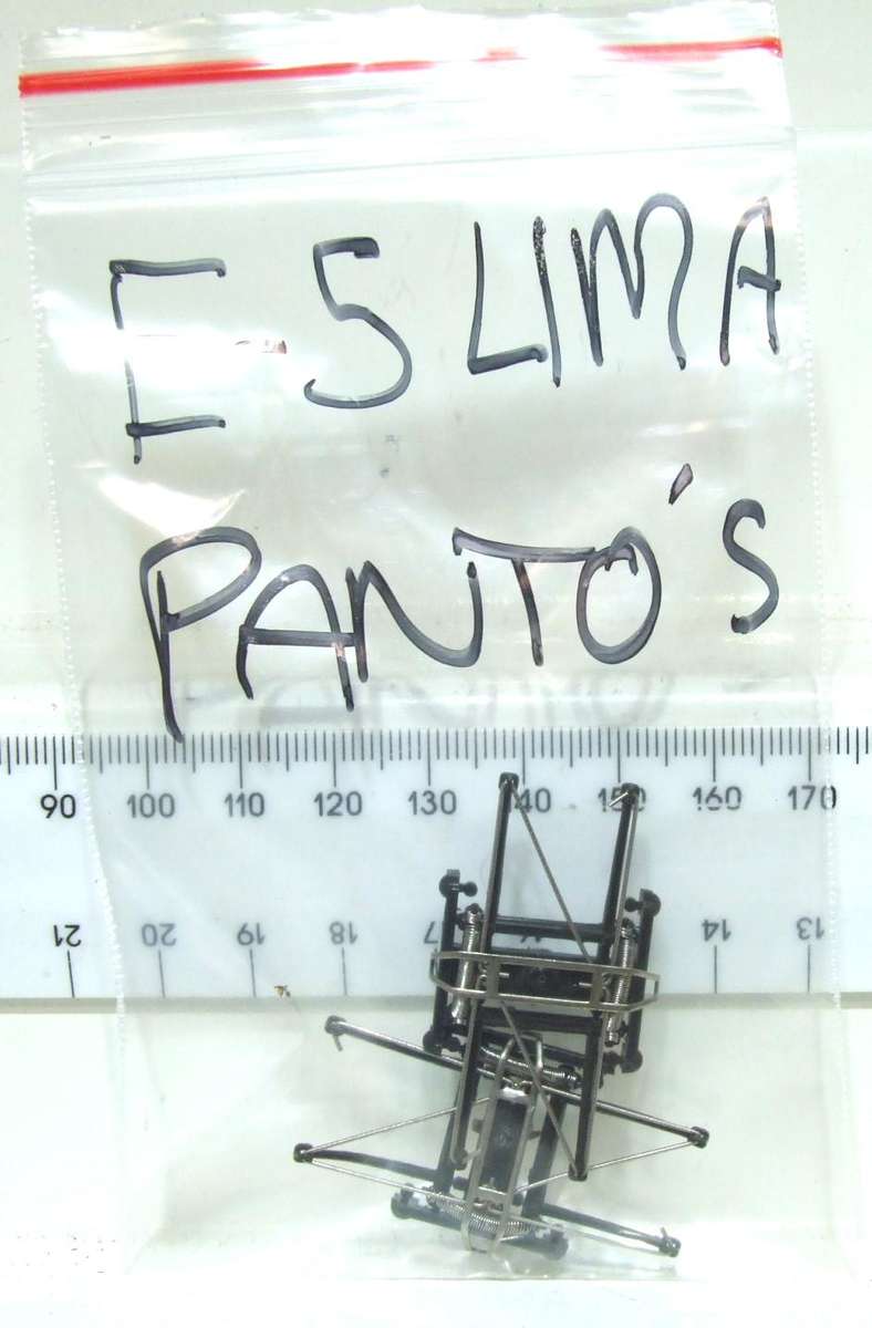 LIMA HO: 1pr SAR E5 Locomotive Pantographs  in Good condition(with new Springs) for Parts.(Italy)